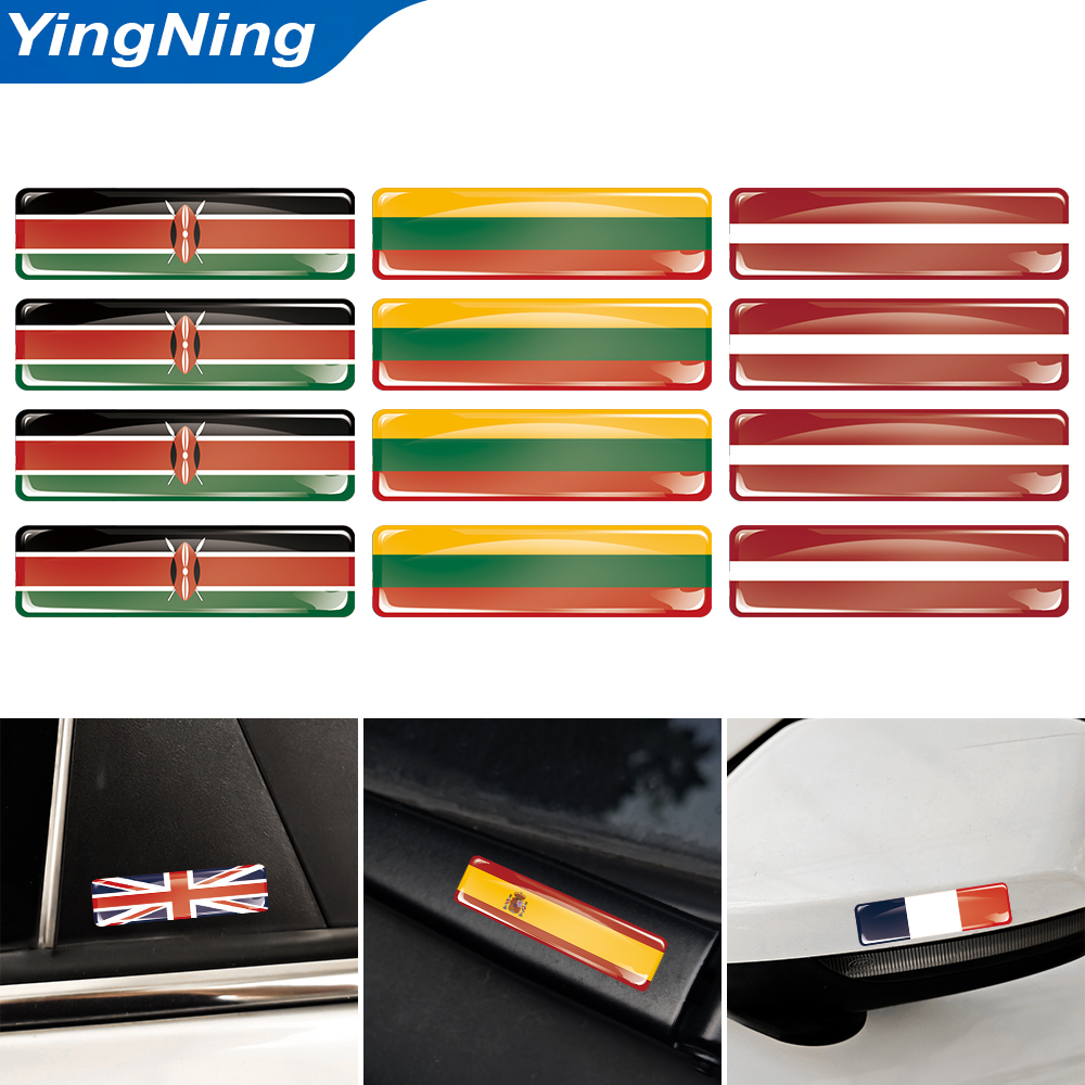Laptop Accessories Kenya - 3D Gewölbte Aufkleber Kenia Lettland Litauen