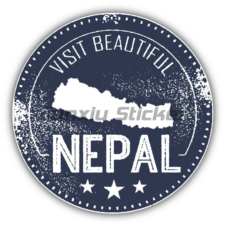 Laptop Accessories Nepal - Nepal-Flagge Vinyl-Aufkleber für Stoßstange, Fahrrad, Fenster,