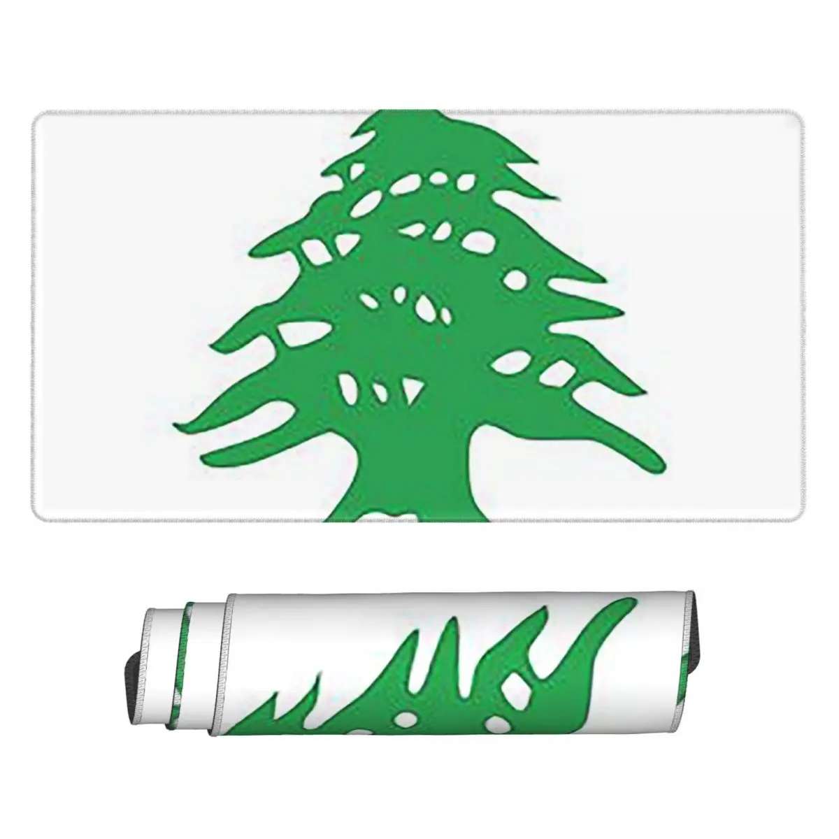 Laptop Accessories Lebanon - Großes Mauspad mit Flagge des Libanon,