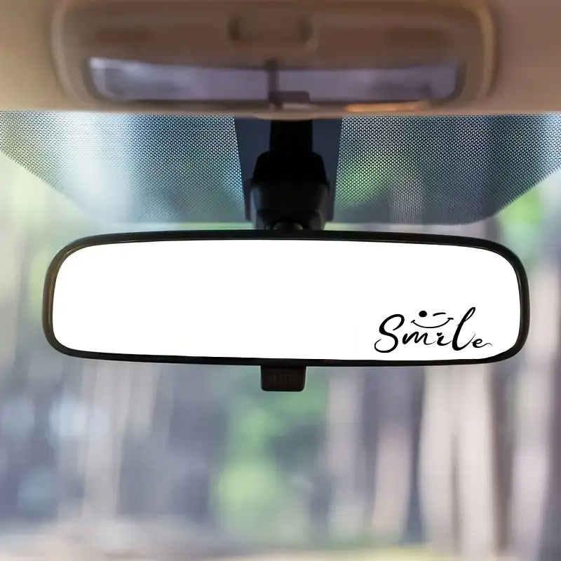 Laptop Accessories Gifts - Smiley-Gesicht-Spiegel-Aufkleber, glänzend, wasserfest, Lächeln-Aufkleber für Auto,