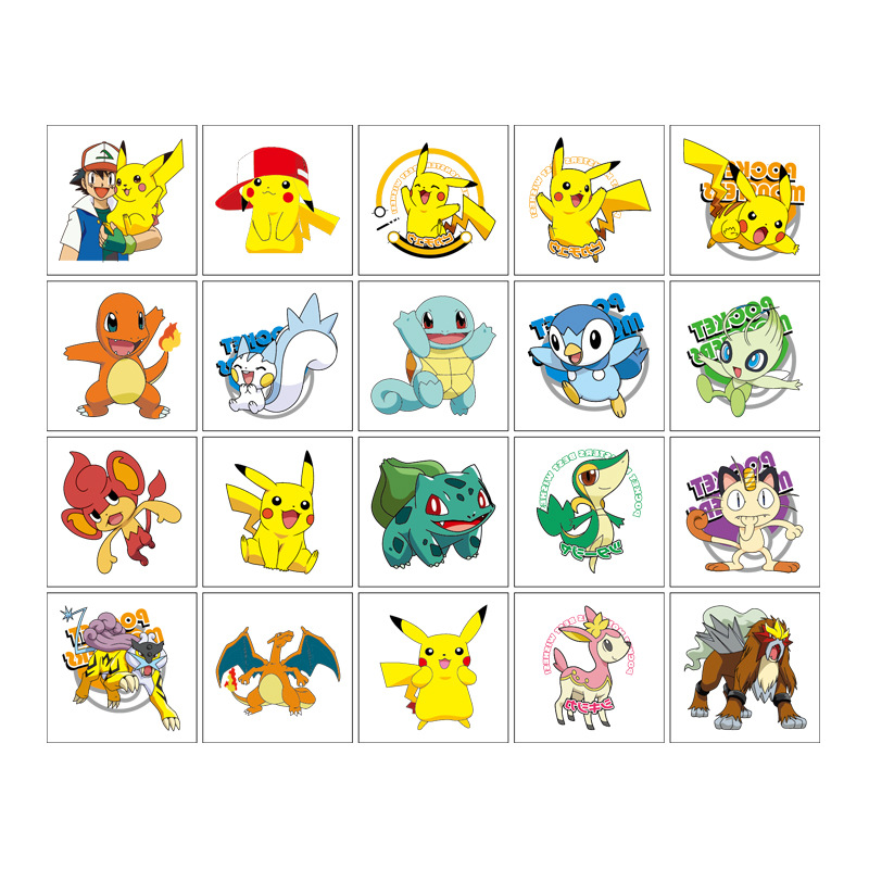 5*5cm 20 Stück Pokemon Pikachu – Laptop Accessories Wholesale Bewertung und Preis